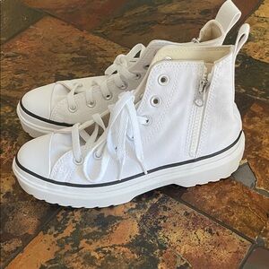 Converse White High-Top Sneakers
